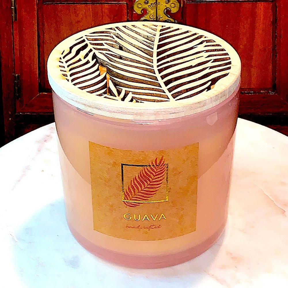 DW HOME CANDLE GUAVA 2 WICK RICHLY SCENTED NEW 21 oz HANDCRAFTED